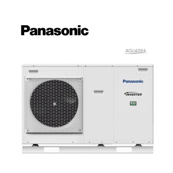 Siltumsūknis Panasonic AQUAREA WH-MDC09J3E5, 9kW Monobloks līdz 190m2, R32 (230V) 
